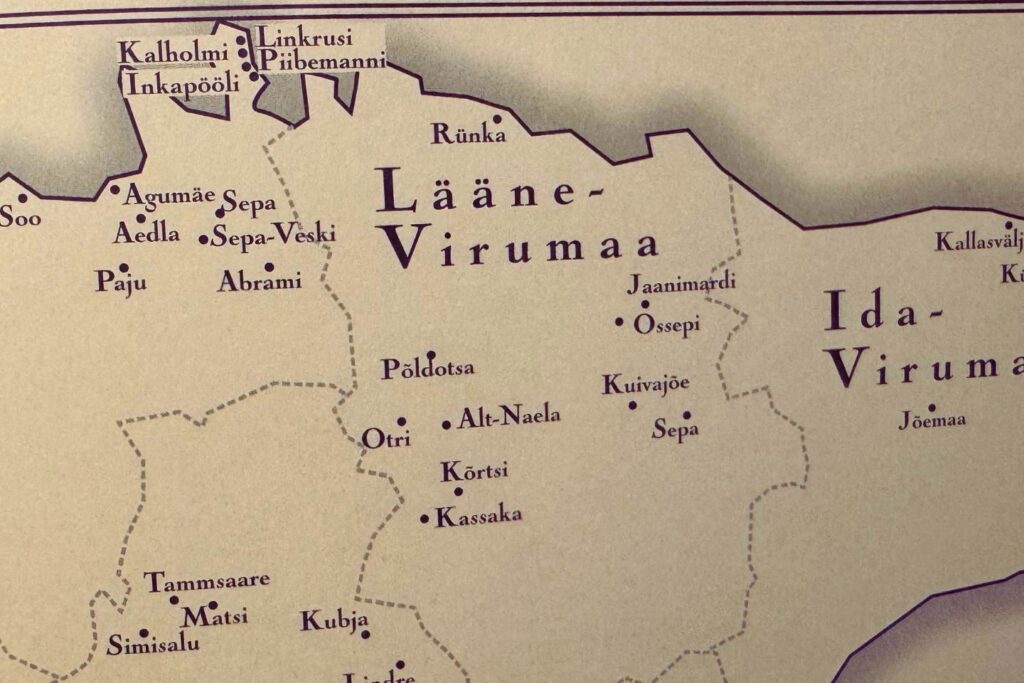 jaanimardi talu vanaaegsel kaardil